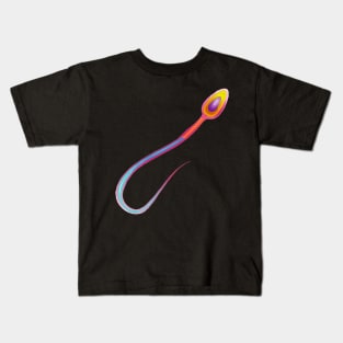 Colourful Human Sperm Microscopic. Kids T-Shirt